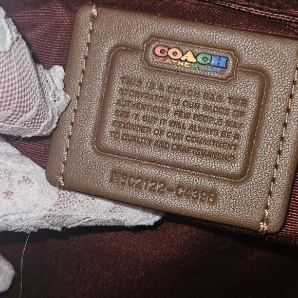 Coach Rowan Satchel Bag and Wallet ln Rainbow Signature Canvas - Picture 11 of 16